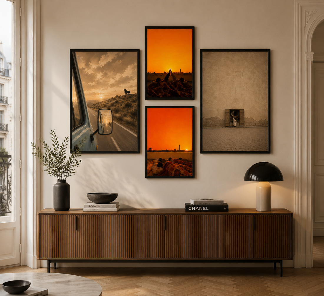 Triptych Paintings - Hajj and Hajjah Routine