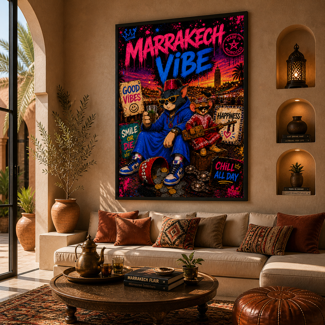 Moroccan Painting – Marrakech Pop Art Vibe