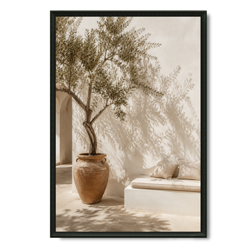 Tableau marocain – La terasse du riad – XS : 30x20cm, Tableau en toile, Pas de cadre