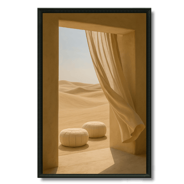 Tableau l'appel du désert rideau dunes Sahara marocain