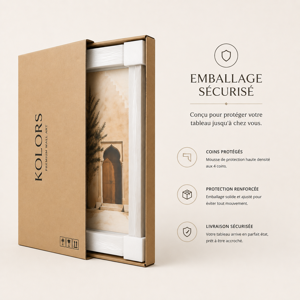 Tableau encadré Marocain – Le rideau