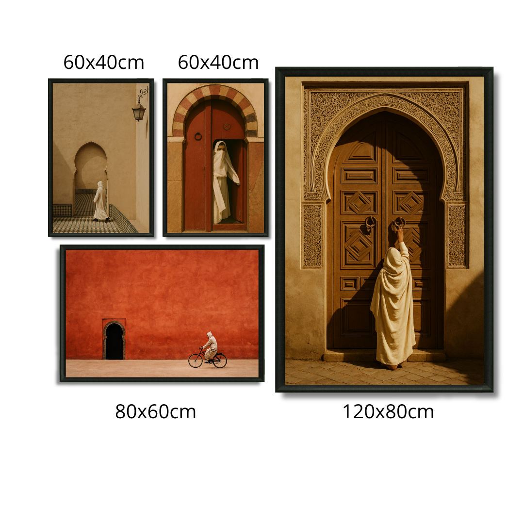 Triptych Paintings - Hajj and Hajjah Routine