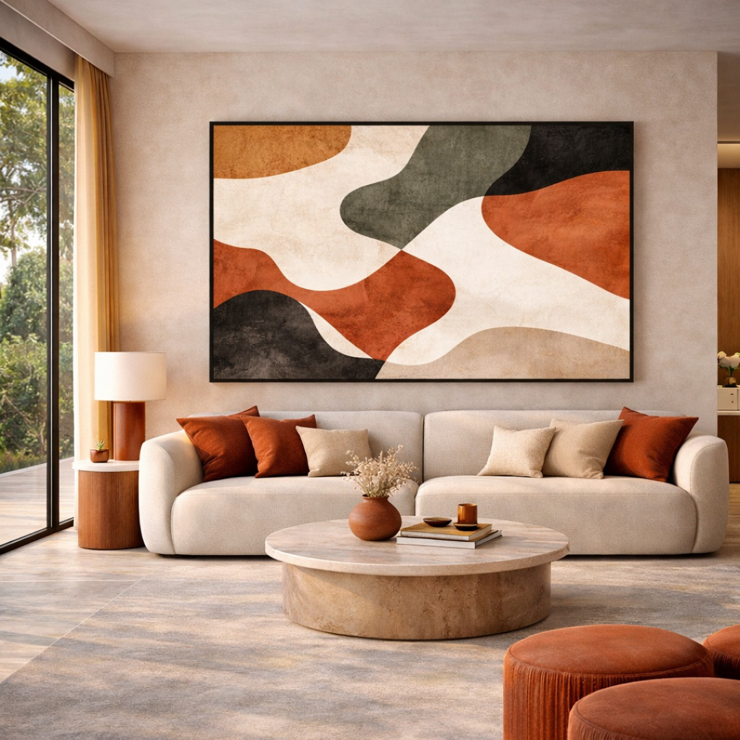Tableau euphorie géométrique art déco détail
