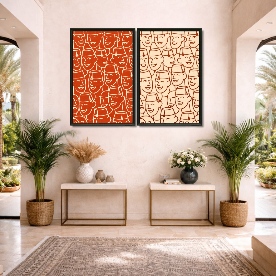 Table Paintings - Moroccan Tarboosh Draw