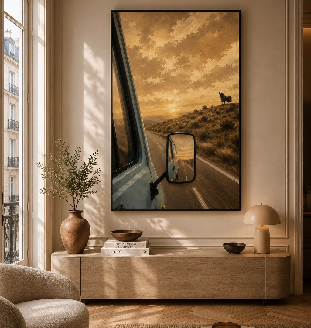 Moroccan painting – Country road