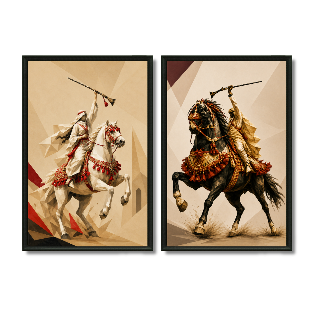 Two Paintings - Morocco in Beige