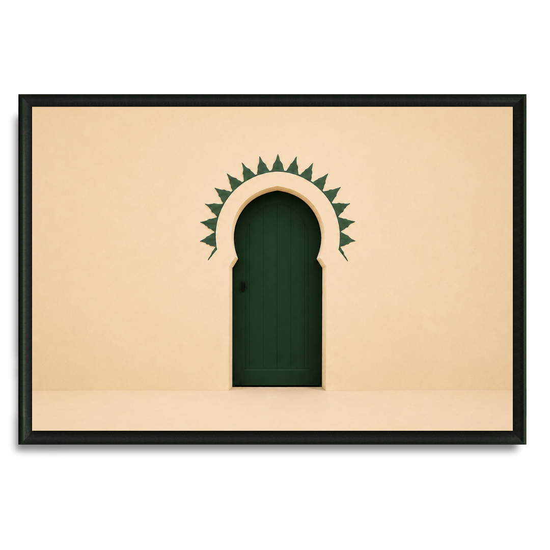 Tableau marocain – porte verte v2