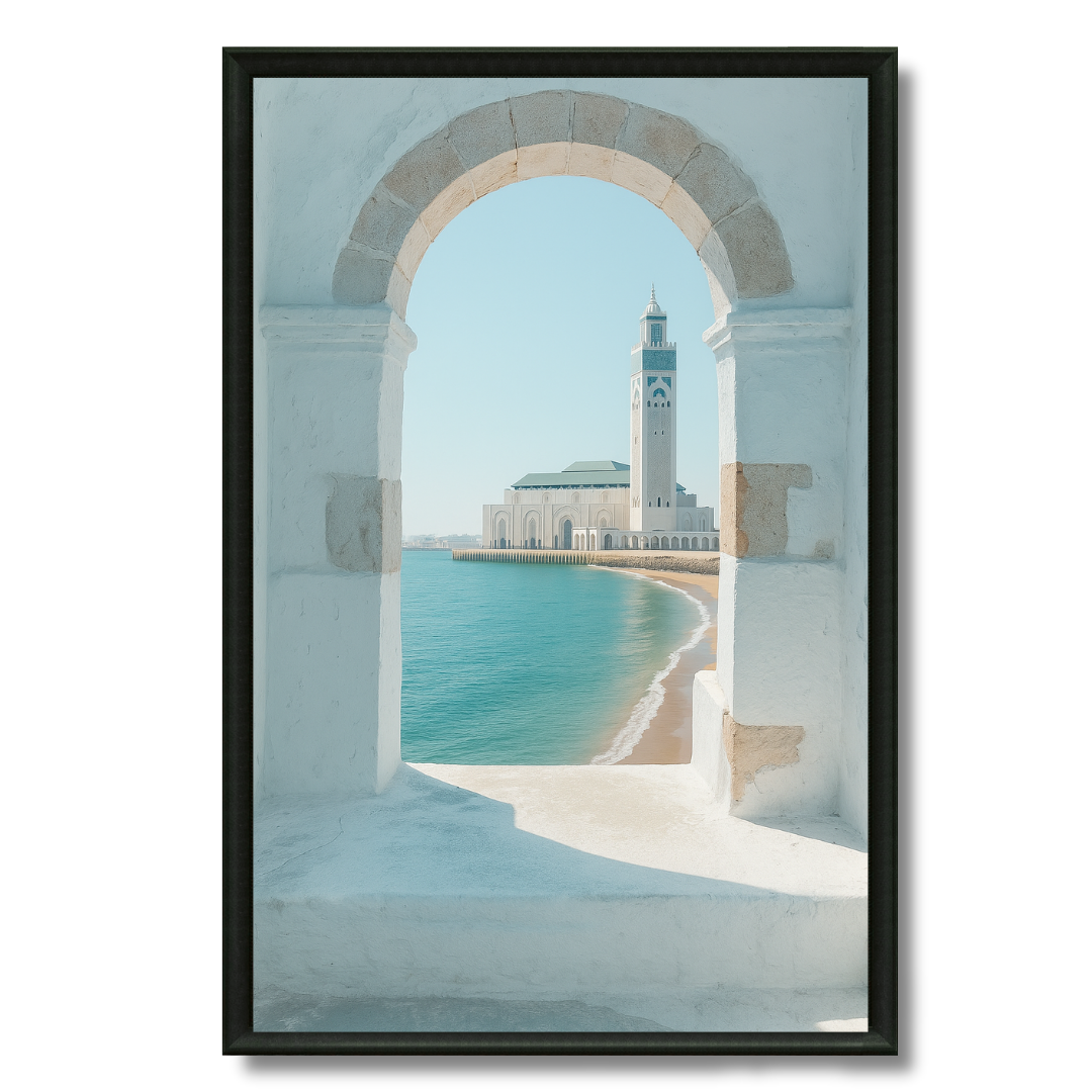 Moroccan Painting - View of Casablanca Mosque
