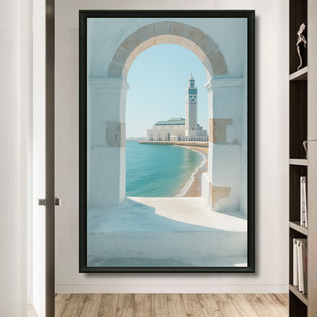 Moroccan Painting - View of Casablanca Mosque