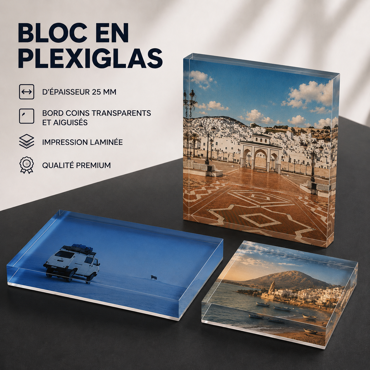 Acrylic Block – Childhood Memory Blue