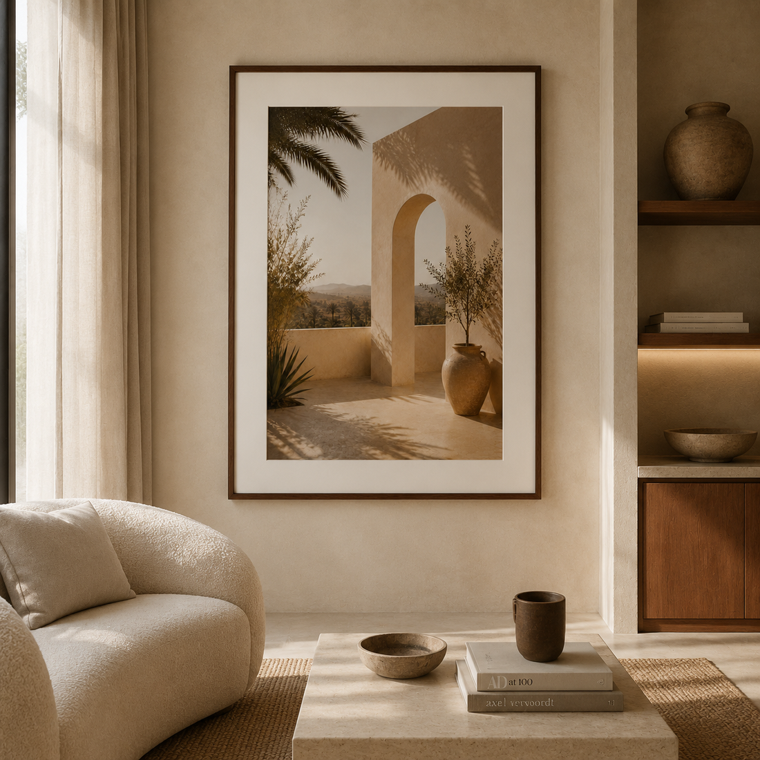 Tableau encadré Marocain – Palmier Royal