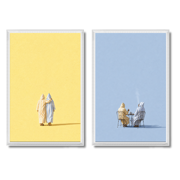 Duo Paintings - The Colleagues.