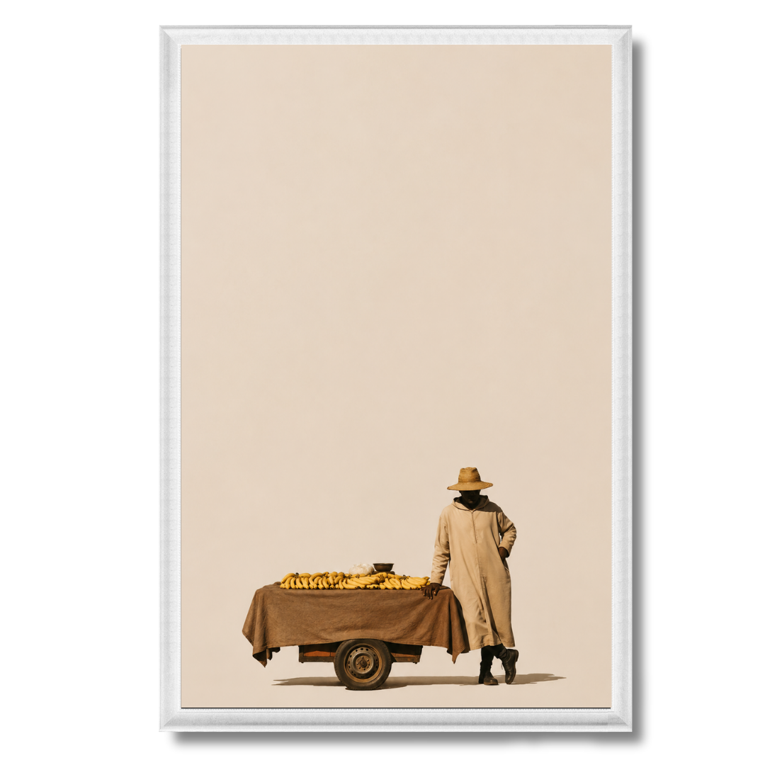 Moroccan painting – The banana seller