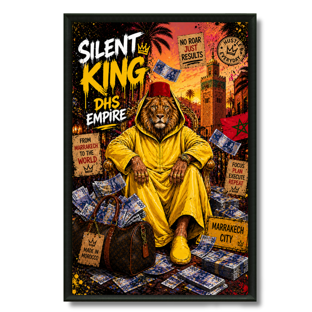 Moroccan Painting – Pop Art Lion
