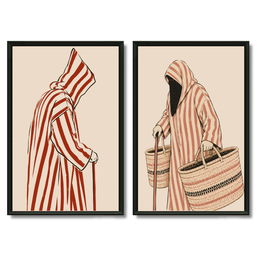 Duo Paintings - The Djellabists