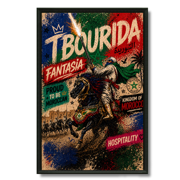 Moroccan painting – Tbourida Pop Art