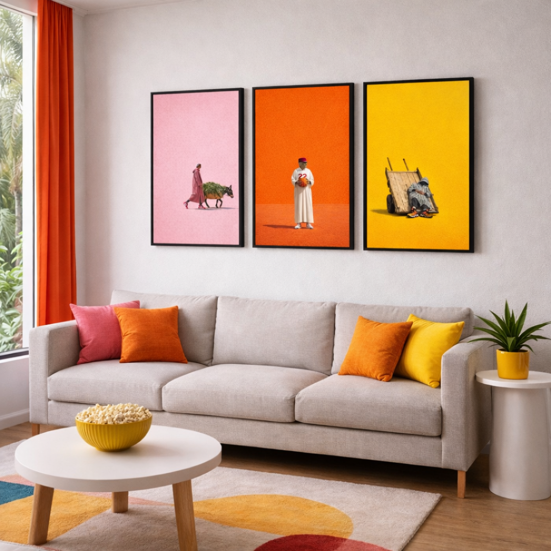Triptyque le Maroc en couleurs pack galerie vivant