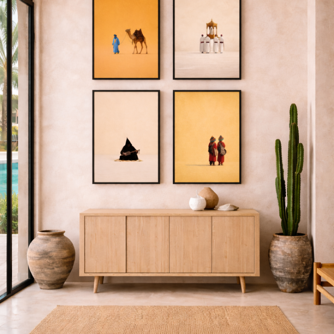 Quadriptyque culture du Maroc couleurs galerie pack