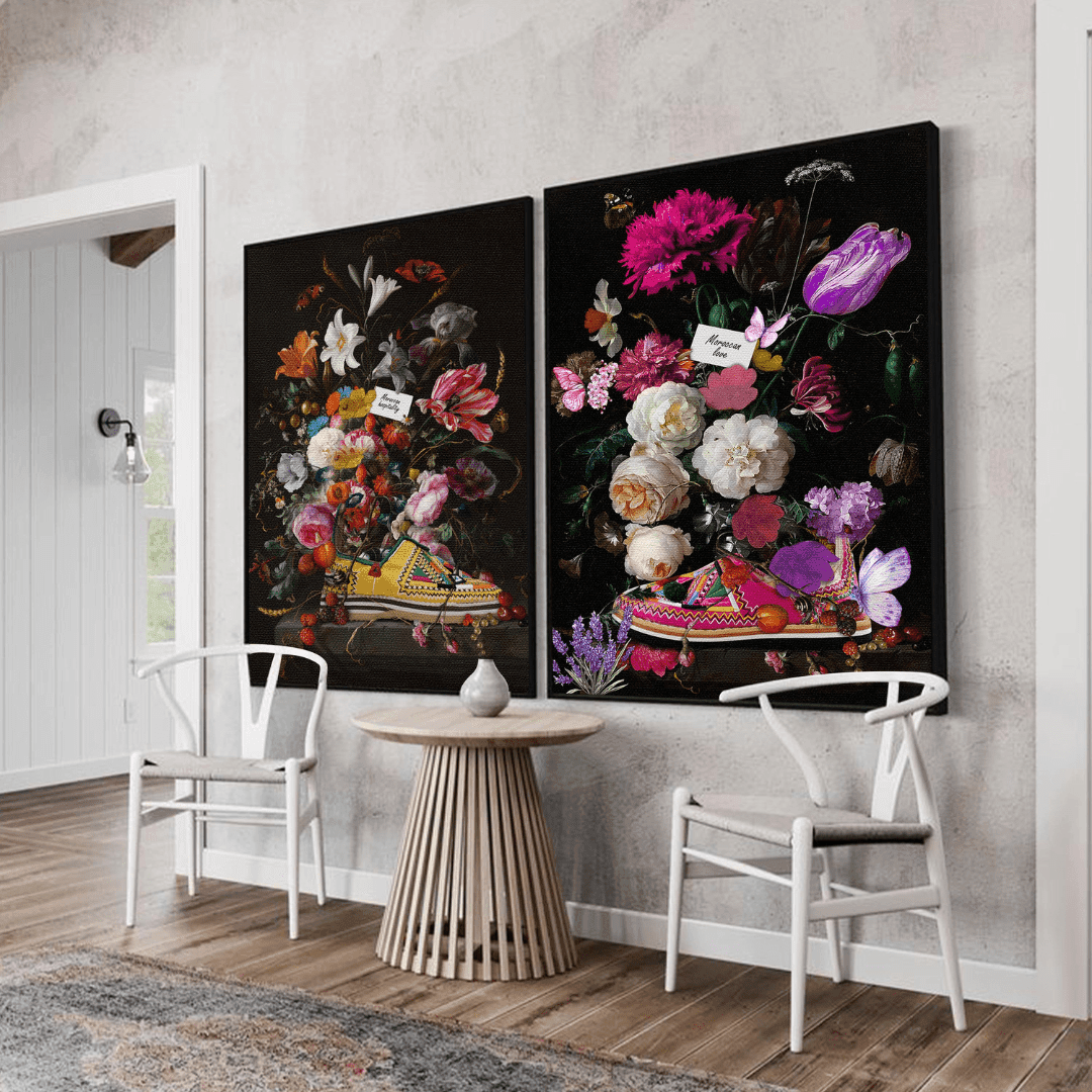 Set of Moroccan Paintings: Hospitality & Moroccan Love