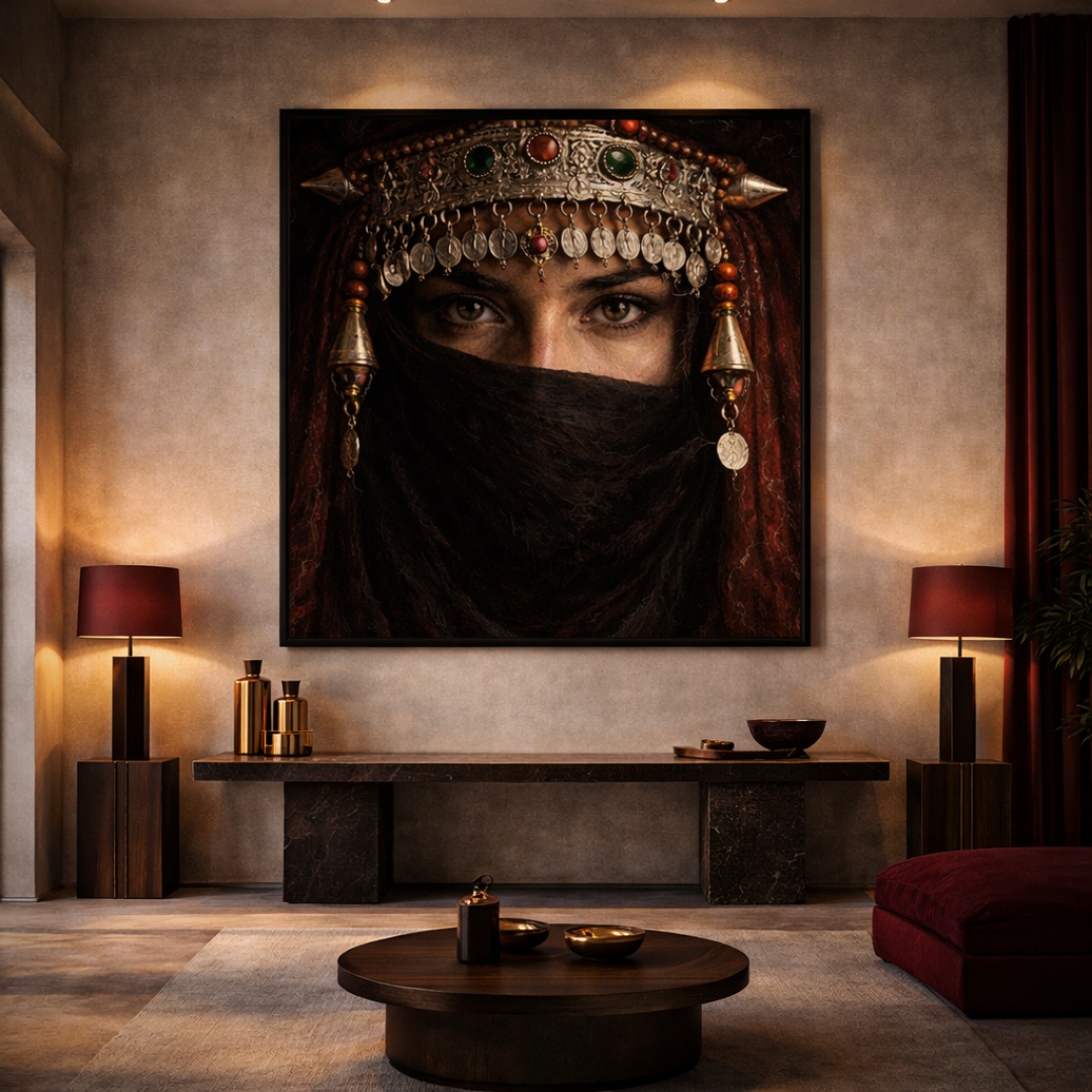 Tableau Belle Amazigh marocaine détail
