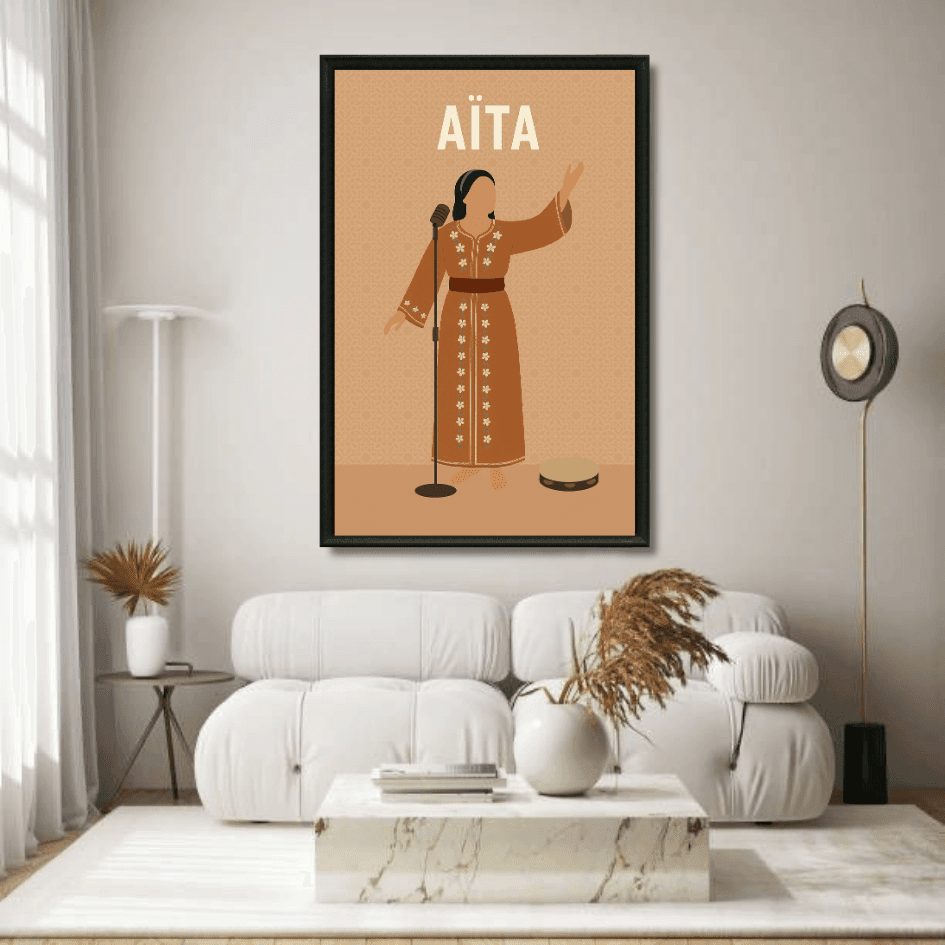 Tableau Aïta chanteuse musique marocaine populaire émotions