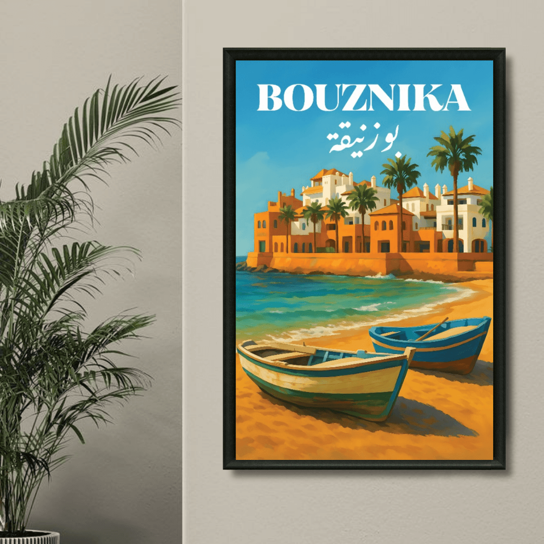 Tableau marocain Bouznika, station balnéaire entre Casablanca et Rabat