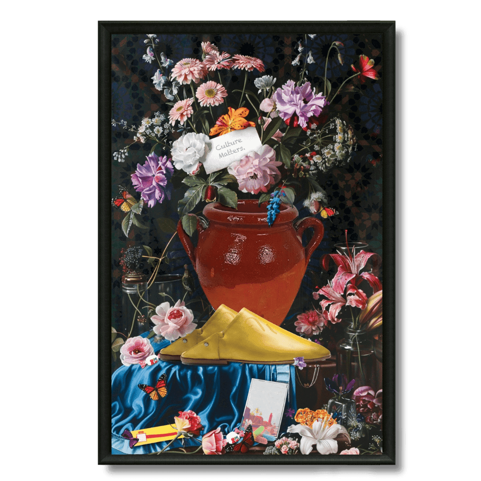 Tableau bouquet de la culture marocaine illustration