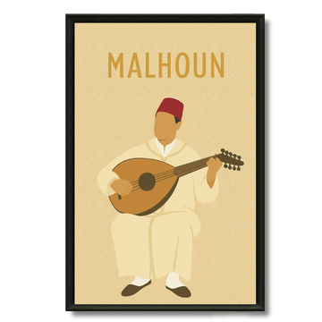 Tableau Malhoun musicien art poétique marocain andalou