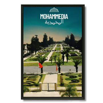 Tableau marocain Mohammedia, ville côtière et portuaire