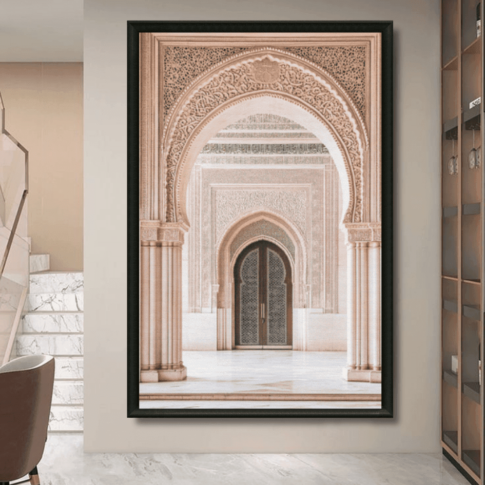 Tableau porte et arcades marocaines architecture