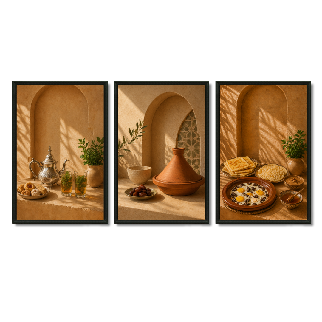 Triptyque Tableaux - Commande personnalisée – 3xXS : 30x20cm, Tableau en toile, Pas de cadre